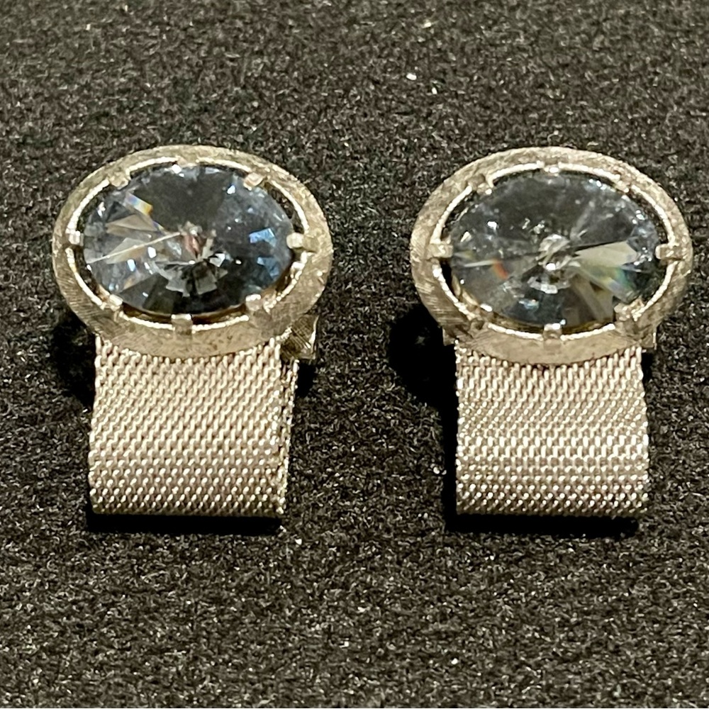 Silver and Aquamarine Cufflinks by Dante